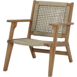 Sillón bajo en madera FSC Acacia y resina trenzada - 1 persona - Merida - Verde oliva Precio: 167.49999992. SKU: B1BSSM8L9Y