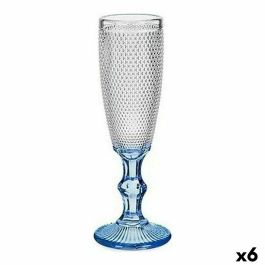 Copa Puntos Cava Vivalto Azul Cobalto 180 ml, 7x20x7 cm (36 Unidades)