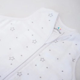 Domiva Saco de dormir de muselina de bambú - 0-6m 70cm - Estampado de estrellas