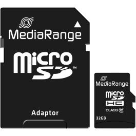 MEDIARANGE Tarjeta MicroSDHC 32GB Clase 10 45 MB/s Lectura 15 MB/s Escritura