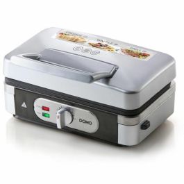 Domo DO9136C Gofrera multifunción 1000W, 3 juegos de platos (gofres, sándwiches, grill), antiadherente, termostato, acero inoxidable Domo DO9136C Gofrera multifunción 1000W, 3 juegos de platos (gofres, sándwiches, grill), antiadherente, termostato, acero inoxidable