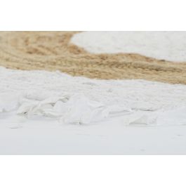 DKD Home Decor Alfombra Kaula Tropical Algodon Yute Marron Beige 140 x 140 cm