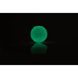 Gloria Play And Run Pelota para Perro Mega Squeaker Brilla en la Oscuridad Talla M 6.35 cm Amarillo, Juguete Resistente TPR para Adiestramiento