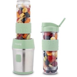 Mini batidora - SMOO18 - 300 W - 570 mL - Verde pastel - 2 botellas incluidas