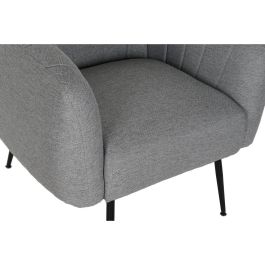 Sillon Scandi DKD Home Decor Gris Negro 75 x 73 x 81 cm