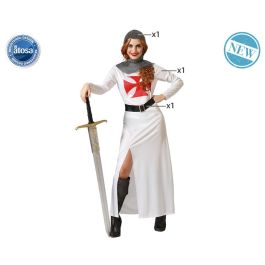 Disfraz Caballero Cruzadas Blanco Mujer Adulto XL Disfraz Caballero Cruzadas Blanco Mujer Adulto XL