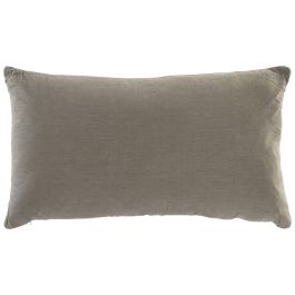 DKD Home Decor 2 c25 Cojín Boho Gris de Polyester 40x70 cm con Cremallera, 650gr Lavado a la Piedra (Pack de 2)