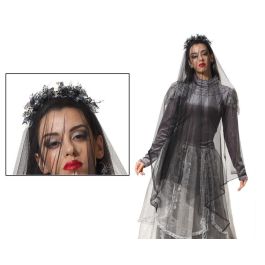 Diadema Halloween Calaveras Negro Mujer Adulto - Velo Largo para Disfraces Tenebrosos Precio: 2.50000036. SKU: S1131225