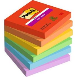 Post-it Notas Adhesivas Super Sticky Playful 76x76 mm, 90 Hojas, Colores Surtidos (Azul, Verde, Naranja, Morado, Rojo, Amarillo) - Pack de 6 Blocs Precio: 12.99538548. SKU: B1APHCTSF5