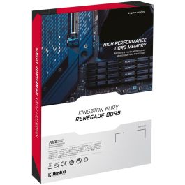 Kingston 96GB 6400MT/s DDR5 CL32 DIMM Kit of 2 FURY Renegade Silver XMP