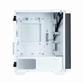 Zalman M4 WHITE Carcasa Mini Tower PC Negro/Blanco, Compatible Micro-ATX/Mini-ITX con Ventana Lateral y Panel Vidrio Templado