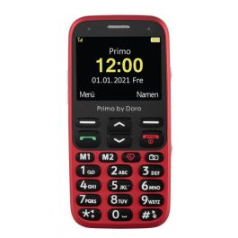 Doro Primo 368 teléfono móvil para personas mayores color rojo