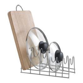Metaltex Soporte para platos, tapaderas y tablas de corte 'Lido' 29x50x17cm, 6 compartimientos, polytherm metallic Precio: 13.50000025. SKU: S7911564