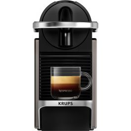 Nespresso Krups XN 306 T Pixie XN306T10 – Cafetera monodosis de cápsulas, 0.7 L, 1260 W, color titanio y negro