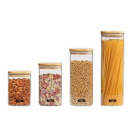 Quttin Tarro de Boro Cuadrado Bambú 8x16 cm 720 ml (12 Unidades) Quttin Tarro de Boro Cuadrado Bambú 8x16 cm 720 ml (12 Unidades)