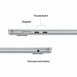 Apple MC6J4Y/A MacBook Air 15,3" Liquid Retina Chip M4 10-Core CPU 10-Core GPU 16-Core Neural Engine 24GB RAM 512GB SSD Plata Magic Keyboard Apple MC6J4Y/A MacBook Air 15,3" Liquid Retina Chip M4 10-Core CPU 10-Core GPU 16-Core Neural Engine 24GB RAM 512GB SSD Plata Magic Keyboard