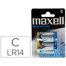 Maxell Pilas Alcalinas C LR14 - Larga Duración - Pack 2 Unidades Precio: 2.50000036. SKU: B1C58J6EHN