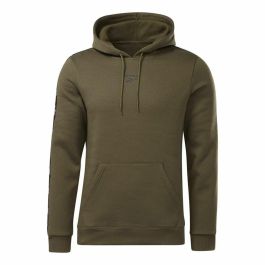 Sudadera con Capucha Hombre Reebok Training Essentials Tape Caqui