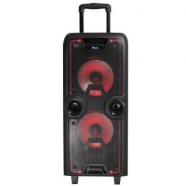 ALTAVOZ PORTÁTIL NGS WILDROCK - 200W - BLUETOOTH - FM - USB/MICROSD/AUX IN - 2 ENTRADAS MICRÓFONO - LUCES LED - BATERÍA 12V/4.5A HASTA 4 HORAS