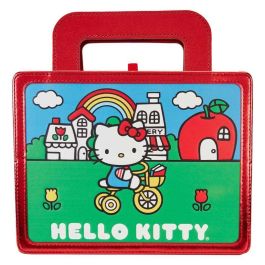 Loungefly Cuaderno 50th Anniversary Hello Kitty de Cuero Vegano con Notas Adhesivas y Detalles Impresos