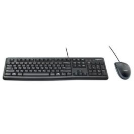 Logitech Combo Teclado Estándar + Ratón Desktop Mk120 Cable Usb Antisalpicaduras Qwerty Español Negro Precio: 23.50000048. SKU: B15654DHMW