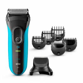 Afeitadora de barba eléctrica para hombre - BRAUN - Series 3 Shave & Style 3010BT - Tecnología Wet & Dry - Negro/Azul Precio: 102.50000024. SKU: B1D8FBYSL9