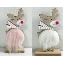 DKD Home Decor Figura Reno Multicolor MDF Poliéster 4 x 16 x 7 cm (12 Unidades) Precio: 19.49999942. SKU: B1GARPNYML