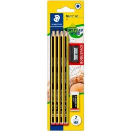 Staedtler Blíster con 8 Lápices Noris 120-2 + Goma Noris 526 N40 + Afilalápices de Regalo - Grafito Hexagonal, Ecológico Precio: 5.50000055. SKU: B1GD3HLY8Y