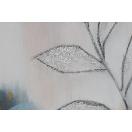 DKD Home Decor Cuadro Moderno Abstracto para Decoración de Hogar Lienzo y Pino Azul 100x80x4 cm (Pack de 2 Unidades)