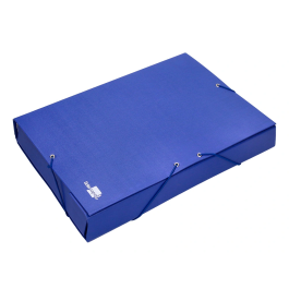 Liderpapel Carpeta Proyectos Folio Lomo 90mm Cartón Forrado Azul 250x350 mm