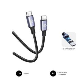 Subblim SUBCAB-C10010 Cable USB C a USB C 1m 100W Carga Rápida PD 3.0 QC 3.0 Compatible con iPhone Samsung MacBook iPad Pixel Color Blanco Precio: 11.99000011. SKU: B1CWSFNJG7