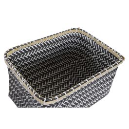 Cesta DKD Home Decor Gris Beige 26 x 19 x 35 cm (2 Unidades) Cesta DKD Home Decor Gris Beige 26 x 19 x 35 cm (2 Unidades)