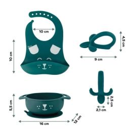 Babymoov Juego de comidas 6-12 meses 3 piezas, FIRST'ISY Dog Blue Babymoov Juego de comidas 6-12 meses 3 piezas, FIRST'ISY Dog Blue