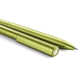 Pelikan Ineo Elements K6 Bolígrafo de Punta Retráctil con Mecanismo de Giro Verde Oasis. Escritura Azul, Metalletui