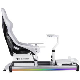 Thermaltake GF500 Flight Simulator Cockpit Snow Cabina de vuelo Blanca Aluminio GSC-F50-CPASWH-01