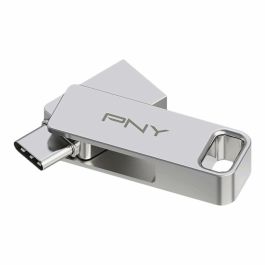 PNY DUO LINK Unidad Flash USB 128 GB Dual USB-A y USB-C 3.2 Gen 1 Giratoria - 200 MB/s Acero Inoxidable PNY DUO LINK Unidad Flash USB 128 GB Dual USB-A y USB-C 3.2 Gen 1 Giratoria - 200 MB/s Acero Inoxidable