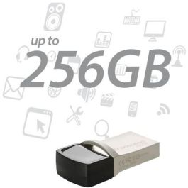 Transcend JetFlash 890 - Pen Drive USB 3.1 OTG 256GB Tipo-A y Tipo-C Plata