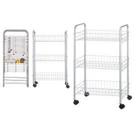 Verdulero 3 Pisos Metalico Ruedas Kinvara 26X56CM (4 Unidades) Precio: 44.89000054. SKU: B12L7C3W77