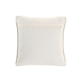 DKD Home Decor Cojin Boho Crudo Macrame Hecho a Mano Algodon 45 x 45 cm (2 Unidades)