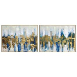 DKD Home Decor Cuadro New York Azul Dorado 80 x 60 x 3.5 cm (2 Unidades) Lienzo y PS Precio: 56.99000054. SKU: B148Y3TJKV