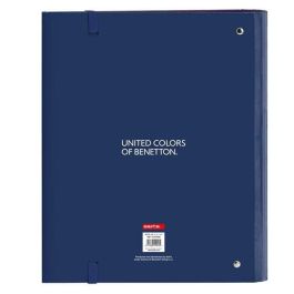 Carpeta de anillas Benetton Cool Azul marino 27 x 32 x 3.5 cm