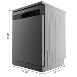 Cecotec Lavavajillas Bolero Aguazero 6200 Dark 14 cubiertos 6 programas D gris oscuro