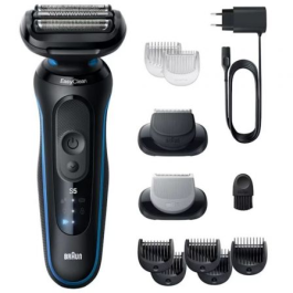 Braun Afeitadora Series 5 52-B1650S con Batería de Iones de Litio y 2 Accesorios para Afeitado Húmedo/Seco