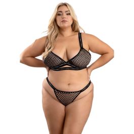 Conjunto de Lencería Fantasy Lingerie Negro (Queen size) (Queen) Conjunto de Lencería Fantasy Lingerie Negro (Queen size) (Queen)