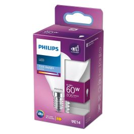 Philips Bombilla Esférica LED E14 6,5W 806 lm 6500K Luz Fría Ø4,5x8 cm