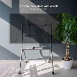 TooQ FS20205M-B Soporte de Suelo con Ruedas para TV 50-86" hasta 120kg, Aluminio/Acero Gris, Bandeja, Gestión de Cables TooQ FS20205M-B Soporte de Suelo con Ruedas para TV 50-86" hasta 120kg, Aluminio/Acero Gris, Bandeja, Gestión de Cables