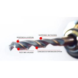 Fischer Broca para Metal F3 HSS-R DIN 338, Ø12,50 x 101/151 mm - Pack 10 unidades para Acero y Metales, Alta Flexibilidad