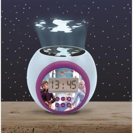 Lexibook Rl977Fz Reloj Despertador Infantil Proyector con Luz Nocturna de 3 Colores Frozen