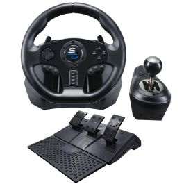 Subsonic GS850-X Volante de carreras con cambio manual y 3 pedales, levas para PS4 / Xbox