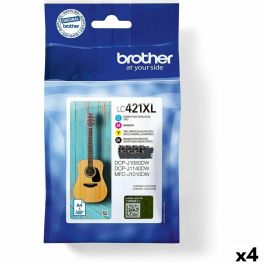 Cartucho de Tinta Original Brother LC421XL Negro/Cian/Magenta/Amarillo (4 Unidades) Precio: 335.7750000363. SKU: B1EXNS67Y7